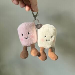 Jellycat Marshmallows Bag Charm Amuseables - AUTHENTIC - NWT!